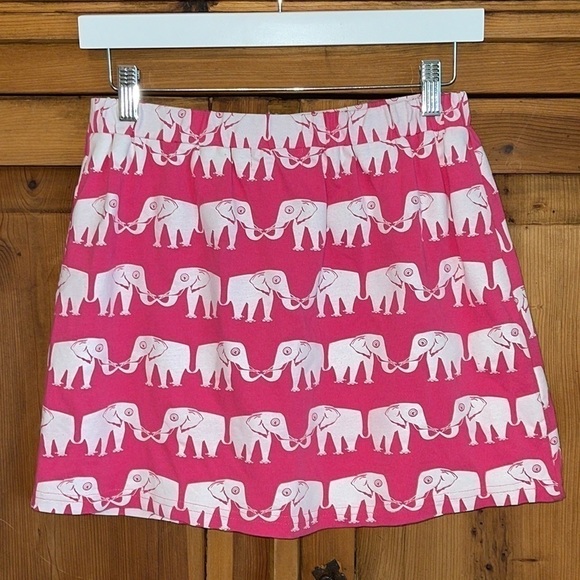 Future First Lady Pink & White Elephant mini skirt Sz. S - Picture 10 of 10
